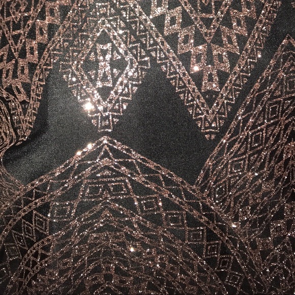 Black and gold Sparkly Prom Dress - Picture 3 of 3